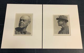 Two Ansel Adams Signed Vintage Gelatin Silver Photographs - 1920’s