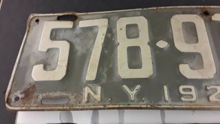 1924 NY License Plates - Vintage pair - 578 - 910 3