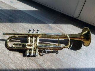 Conn Director Vintage Trumpet With Hard Case And 2 Mouthpieces Serial C18452