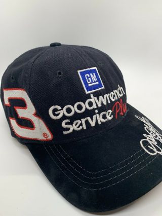 Vtg Rare Nwt 3 Dale Earnhardt Sr Leather Hat Goodwrench Chase Authenticate D