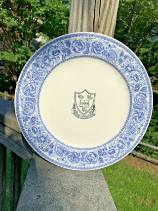 Vintage Grove City College Pa Restaurant Dining Hall Motto Plate Mayer China