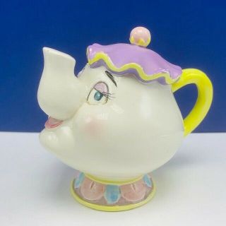 Beauty And The Beast Figurine Vintage Schmid Belle Taiwan Mrs Potts Teapot Pot
