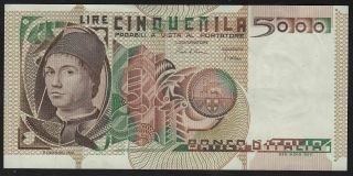 1982 5000 Lire Italy Vintage Paper Money Banknote Foreign Rare Old Currency Aunc