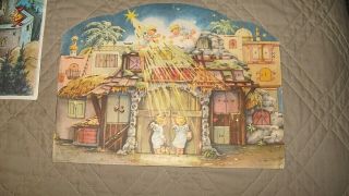 5 Vintage Paper Christmas Advent Calendar,  W.  Germany,  Haco & Others. 3