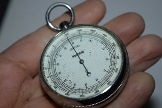 Vintage Lufft Compens Pocket Barometer / Altimeter Made In Germany