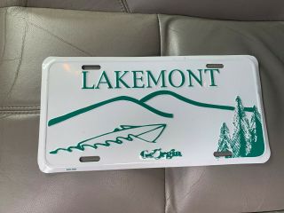 Vintage Rare Lakemont Ga Georgia License Plate Tag Peach State