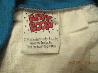 Betty Boop Vintage 1995 King Features Syndicate Graphic Bomber Jacket Size MED 3