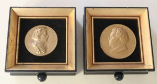 2 Vintage Thorens Music Wall Hanging Picture Boxes Musical Schubert Chopin Swiss