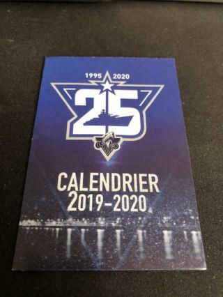 2019 - 20 Rimouski Oceanic Hockey Pocket Schedule