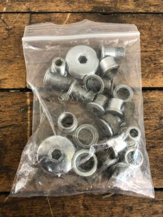 Vintage Shimano Xt Crank Dust Caps,  Chain Ring Bolts,  Spacers Triple
