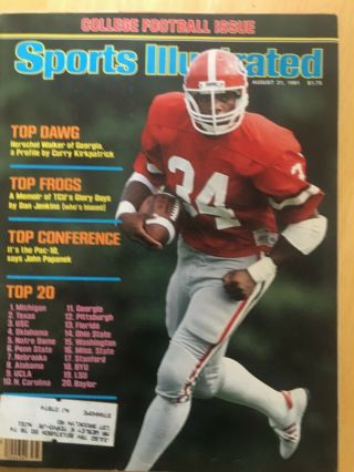 Sports Illustrated August 31,  1981 - Herschel Walker