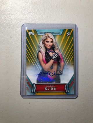 2019 Topps Wwe Womens Division Alexa Bliss Gold Auto Autograph 05/10