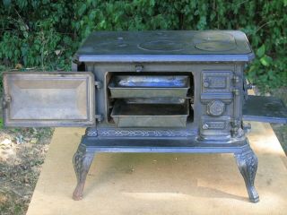 Very Rare Antique 1876 Uncle Sam Jr.  Cast Iron Mini Stove General Store Display