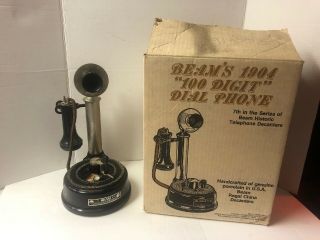 Jim Beam Vintage 1904 100 Digit Dial Phone Regal China Decanter Empty