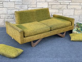 Mid Century Modern Schweiger Industries Adrian Pearsall Style Love Seat Sofa 2