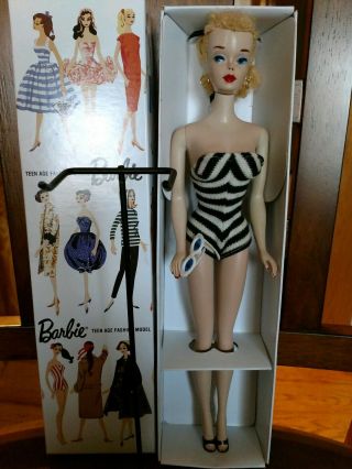 Vintage Barbie Doll 3 Blonde Ponytail Pretty Ivory Body Rare