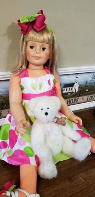 Ideal Toy Corp.  Patti Playpal Doll High Color With Really Cute Boyd ' s Bear 2