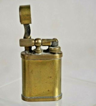 Fabulous Vintage All Brass Lift Arm Cigarette Lighter Small 2 "