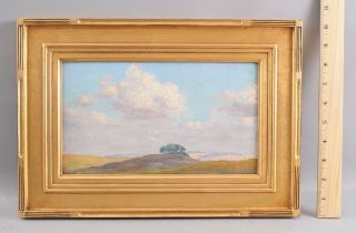 1919 Antique Will Hutchins American Impressionist Italian Landscape Oil Painting