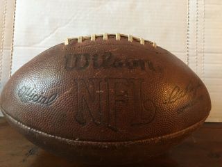 Authentic 1970’s Nfl (afc/nfc) Pete Rozelle Football Wilson Sporting Goods Game