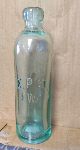 Vintage,  Pretty Blob " E.  P.  Co.  Ewa " Bottle - Look And See For Yourself