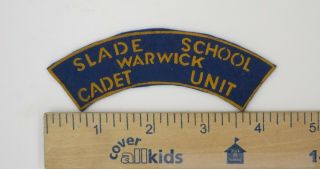 Australian Army Shoulder Patch Post Ww2 Vintage Slade School Warwick Cadet Unit