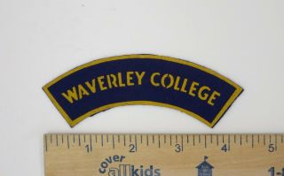 Australian Army Cadet Shoulder Flash Patch Post Ww2 Vintage Waverly College