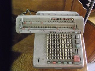 Rare Vintage Monroe Matic Monromatic Calculator Adding Machine Model 8n - 213