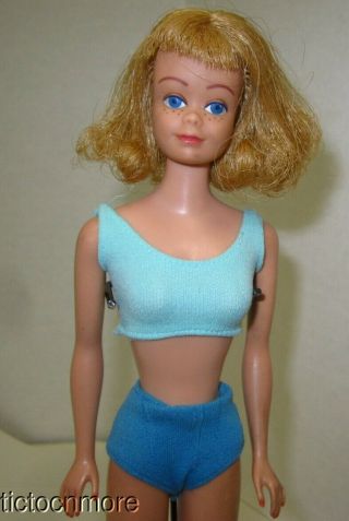 Vintage Barbie Friend Midge Doll Blonde No 860 W/ Blue Swim Suit