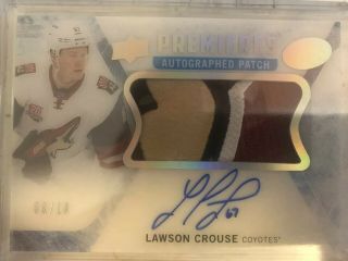 2016 - 17 Ud Ice Lawson Crouse Ice Premier Auto Patch /10