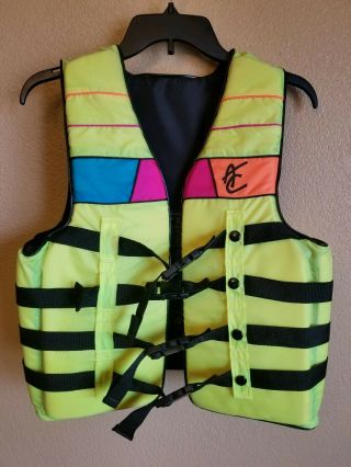 Vintage Life Jacket Water Ski Jet Ski Vest 80s 90s Personal Flotation Device