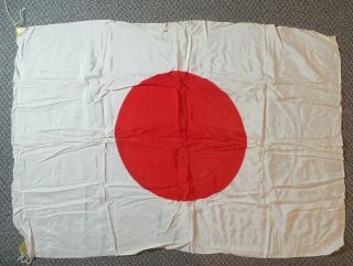 Rare Vintage World War 2 Wwii Japanese Flag 39x27 Full Size Flag