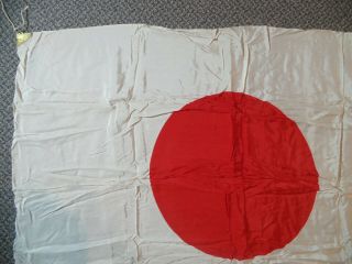 RARE VINTAGE WORLD WAR 2 WWII JAPANESE FLAG 39X27 FULL SIZE FLAG 2