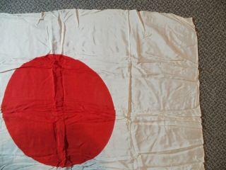 RARE VINTAGE WORLD WAR 2 WWII JAPANESE FLAG 39X27 FULL SIZE FLAG 3
