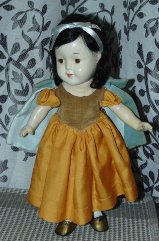 Vintage MADAME ALEXANDER Composition Doll SNOW WHITE Tagged Clothes 2