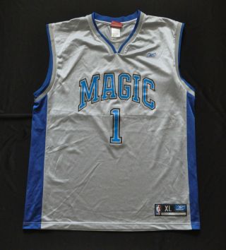Tracy Mcgrady Orlando Magic Nba Basketball Jersey Reebok Grey T - Mac Adult Xl