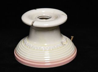 Vintage Ceramic Porcelain Ceiling Fixture Lamp Shade Mount