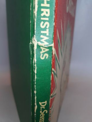Vtg 1957 Dr.  Suess How The Grinch Stole Christmas Book Martings Portsmouth Ohio 3