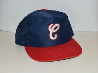 Vintage Chicago White Sox Mesh Trucker Cap Hat 1987 - 1990 Snapback U.  I.  I.  / Blue