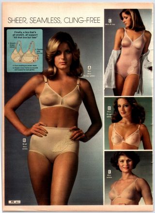 Vintage Sexy Pretty Ladies,  Panties,  Bras,  Print Ads Paper Clippings