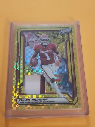 2019 Panini The National Kyler Murray Patch Gold Prizm 1/5 (gold Pack) Vip Ssp