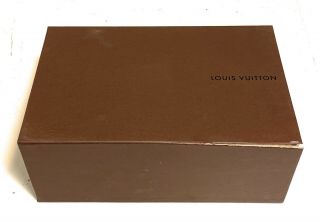 Vintage Louis Vuitton Brown Empty Gift Box Storage Organizer 14 X 9 X 6