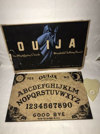 Vintage Ouija Board Game William Fuld Mystifying Oracle Not Parker Brothers Rare