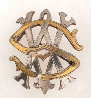 Four RARE Antique 19th Century Lapel Hat Pins,  Enameled,  St Maur,  Bicycle Club 2