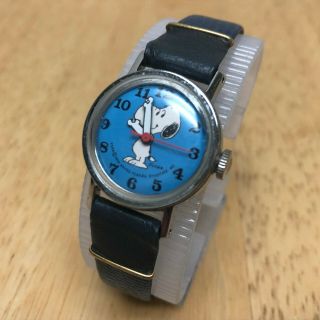 Vintage 1958 Snoopy Peanuts Schulz Lady Hand - Winding Mechanical Watch Hours