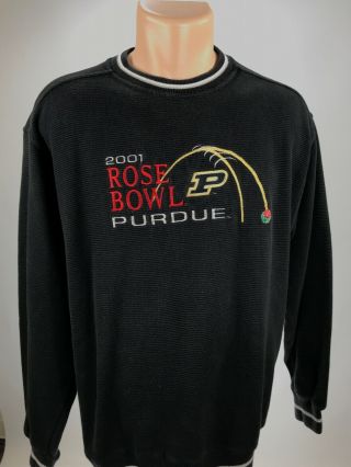 Purdue Boilermakers 2001 Rose Bowl M Sweatshirt Size M NCAA Football Long Sleeve 3