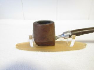 Unusual Filter System Made in England Smooth Bent Briar Estate Pipe 2
