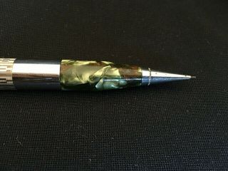Vintage Ronson Penciliter,  Mechanical Pencil & Lighter “Pearl Green” c1935 3