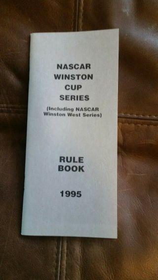 Nascar Winston Cup Series Rule Book 1995