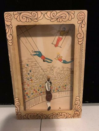 Vintage Shackman Mystery Motion Man On Flying Trapeze Toy & Box
